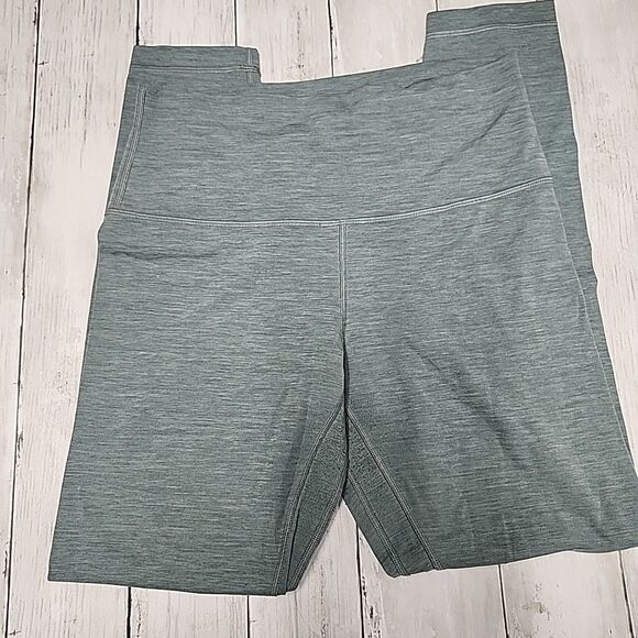 Lululemon Pants - Lululemon Women's Align High Rise Pant 25” Graygreen Size 8 Buttery Soft Fabric